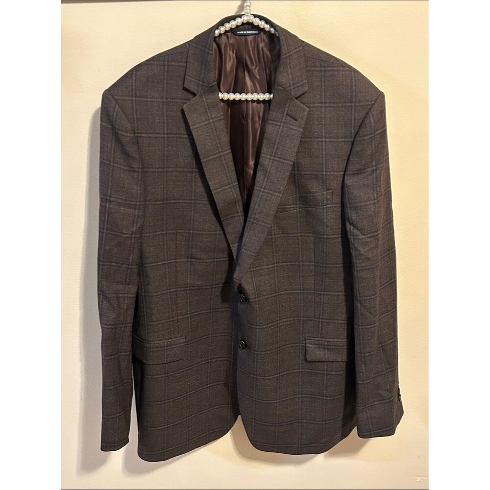 Ralph Lauren Slim Fit 100% Wool Plaid Sport Coat 46L